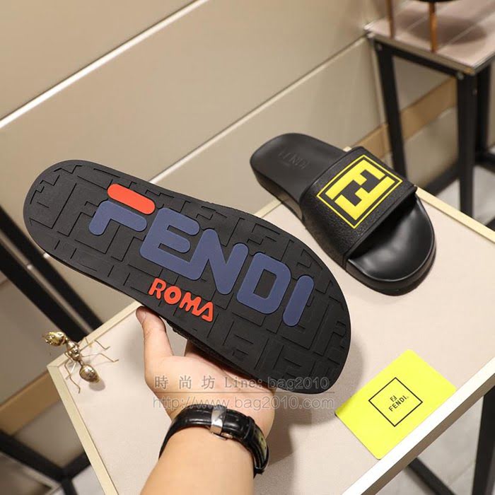 FENDI男鞋 新款休閒拖鞋 高品質 芬迪男士拖鞋  jpx1702